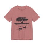 Lake Scene Ducks illustration T-Shirt