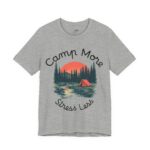 Camp More, Stress Less Illustration T-Shirt