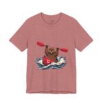 Beaver on Canoe Rapids Illustration T-Shirt